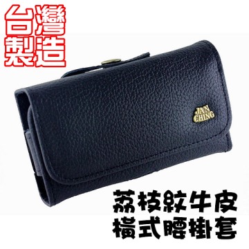 ACER M310 荔枝紋牛皮橫式腰掛皮套 (台灣製)