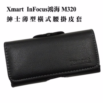 X_mart 鴻海 InFocus M320 橫式腰掛皮套