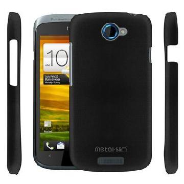 【Metal-Slim】HTC ONE S星砂系列新型保護殼(黑)