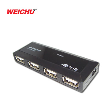 WEICHU USB 2.0 超薄mini 4埠 HUB