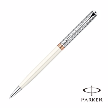 PARKER 派克 SONNET 商籟 高尚系列 羽絨白夾 原子筆