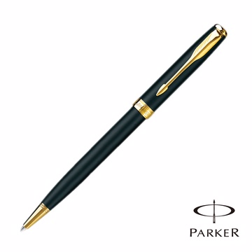 PARKER 派克 SONNET 商籟 原創系列 霧黑金夾 原子筆
