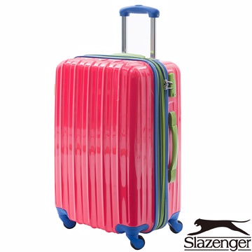 Slazenger 史萊辛格 24吋 繽紛馬卡龍撞色 旅行箱(魅力紅)