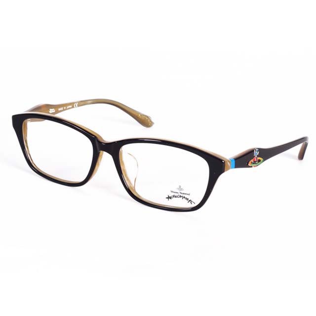 Vivienne Westwood 英國Anglomania英倫龐克土星環光學眼鏡(黑+透明黃) AN24303