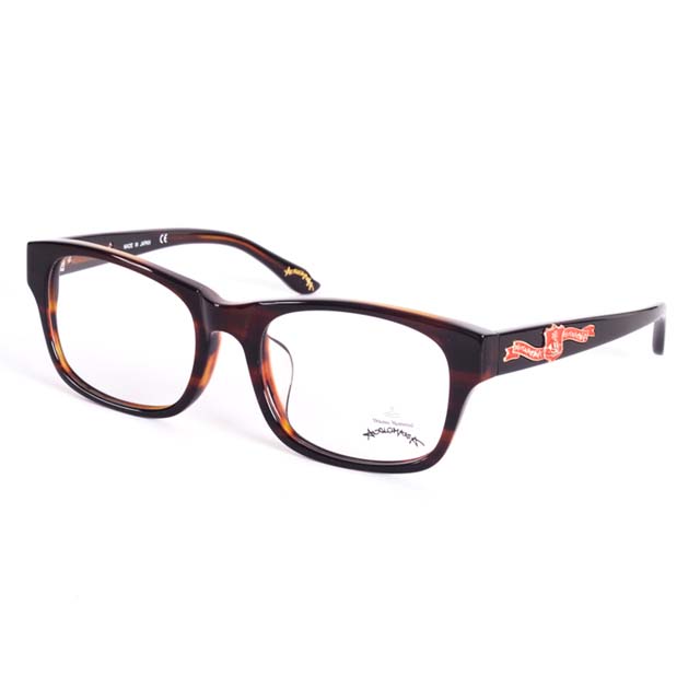 Vivienne Westwood 英國Anglomania英倫龐克徽章光學眼鏡(琥珀)AN24602