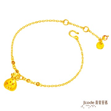 J’code真愛密碼-聚福袋純金手鍊