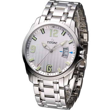 梅花 TITONI Jetstream 翱翔時尚 紳士錶 TQ53959S-504