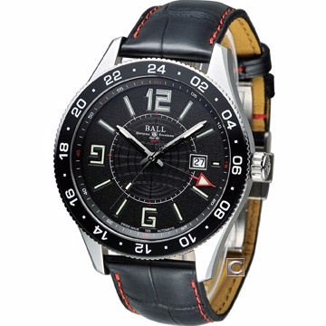 BALL 波爾 Engineer GMT 兩地時間飛行機械腕錶 GM3090C-LLAJ-BK