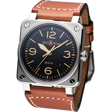Bell & Ross 機艙儀表板概念機械錶 BR0392-ST-G-HE SWA