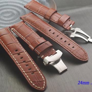 Panerai 沛納海 代用 進口高級摺疊扣錶帶 ( 24mm.22mm)
