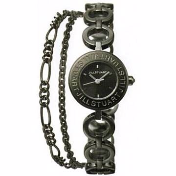 【JILL STUART】Chain Bracelet Logo手鍊錶款 (黑 JISILDG002)