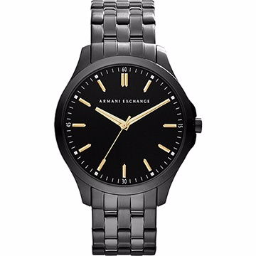 A│X Armani ExChange 雅痞時尚風格腕錶-黑 AX2144