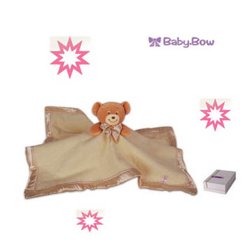 澳洲【Baby Bow】熊熊安撫毯黃色