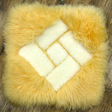 范登伯格-極致奢華羊毛立體坐墊-奇菱格-50x50cm