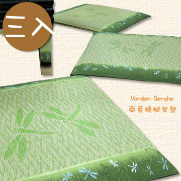 【范登伯格】蜻蜓緹花藺草坐墊-三入-50x50cm