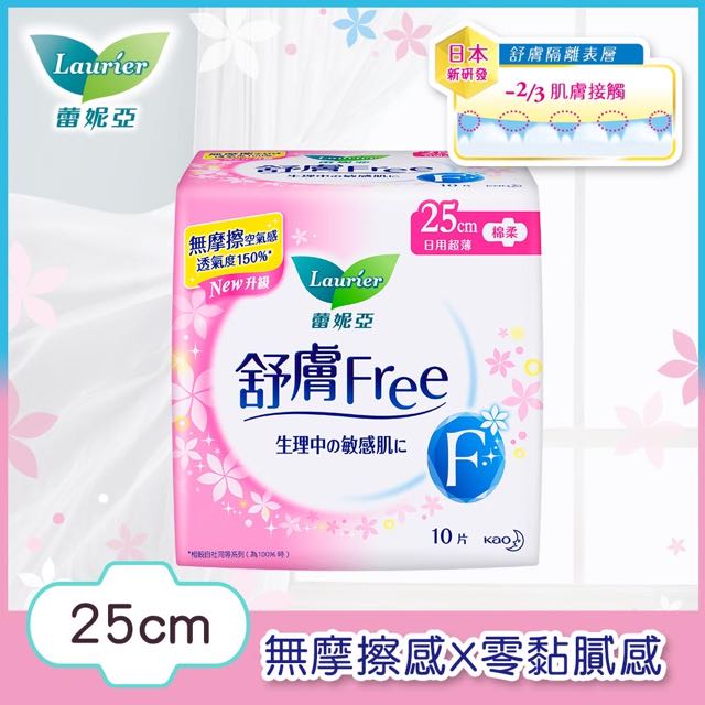 蕾妮亞 舒膚Free 超薄日用量多加長25cm 10片