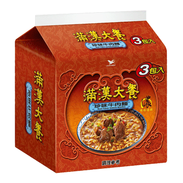 《滿漢大餐》珍味牛肉麵(3袋/組)