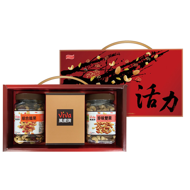 萬歲牌年節限定-活力堅果禮盒(2罐)