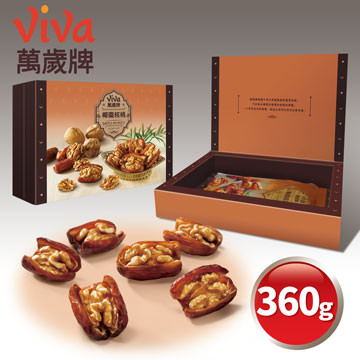 萬歲牌年節限定-椰棗核桃禮盒(360g/盒)