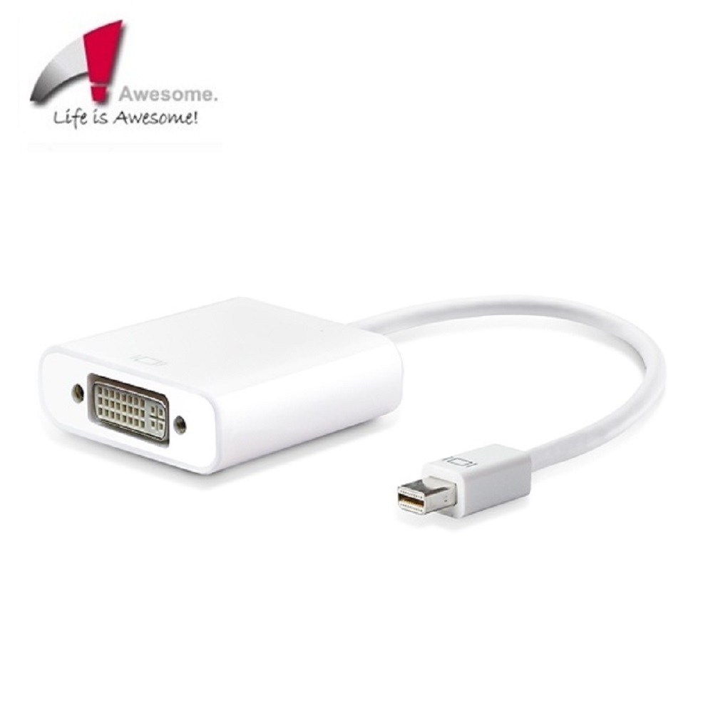 Awesome 主動式Mini DP to DVI 轉接器(終身保固)-A00240041