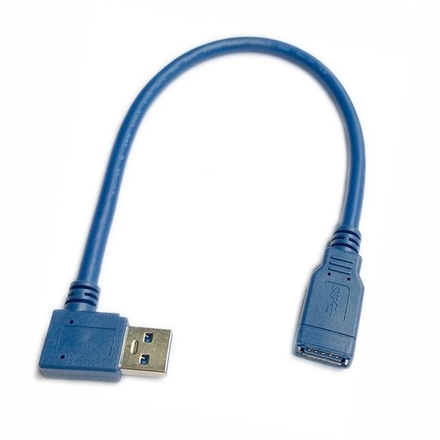 fujiei USB A公右彎 A母 30cm-USB 3.0 L型延長線