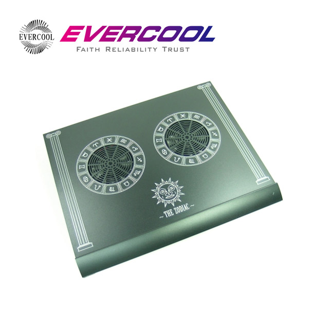EVERCOOL勁冷超頻家族十二星座高質感純鋁散熱機座-黑色