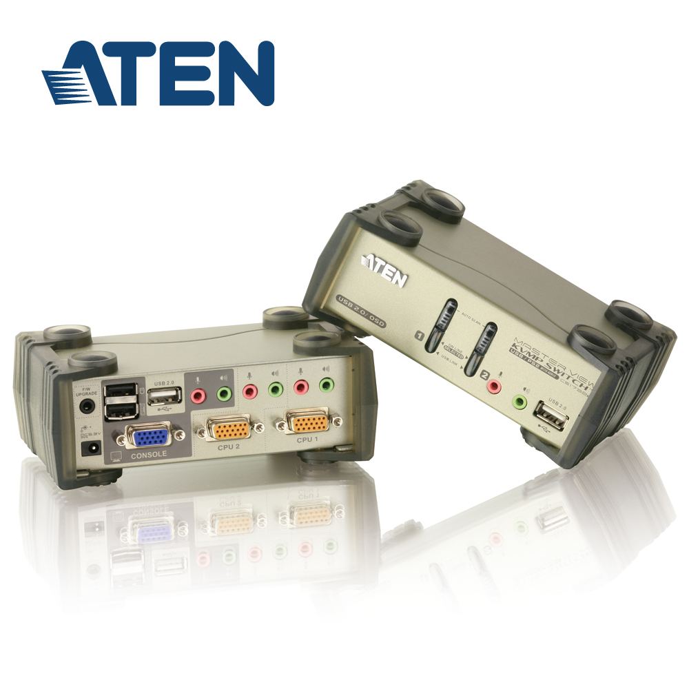 ATEN 宏正 CS1732B 2埠USB 2.0 KVMP™ 多電腦切換器 / 具備OSD功能 / 內建USB HUB / 支援音效輸出