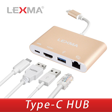 LEXMA USB-C四合一轉接器