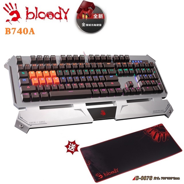 A4 雙飛燕Bloody B740A光軸光速機械鍵盤