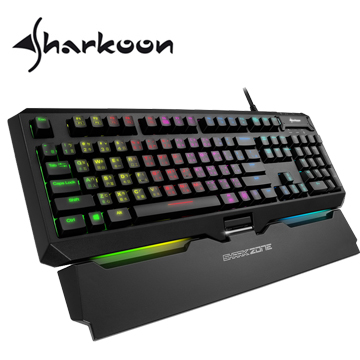 旋剛 Sharkoon MK80 RGB 發光功能機械式電競鍵盤(青/紅軸) 遊戲鍵盤 電腦鍵盤【迪特軍】