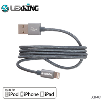 【LEXKING】LCB-03 雷斯特蘋果mfi原廠認證Lightning 傳輸與充電線