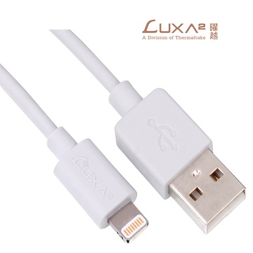 LUXA2 MFI蘋果認證高效能數據傳輸/充電線(白)