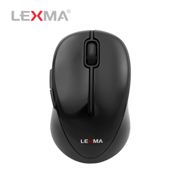 LEXMA M300R無線光學滑鼠-黑