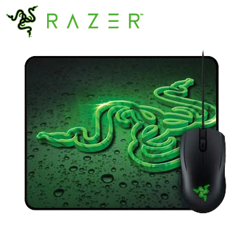 Razer Abyssus 地獄狂蛇2000dpi+控制裂縫小鼠墊控制版