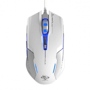 E-Blue Auroza type G 極光狂蛇 遊戲專用有線電競滑鼠(EMS607白色)