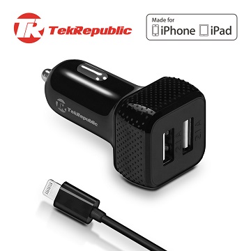 TekRepublic TCC-300 蘋果認證車充 (APPLE MFi CERTIFIED CAR CHARGER)