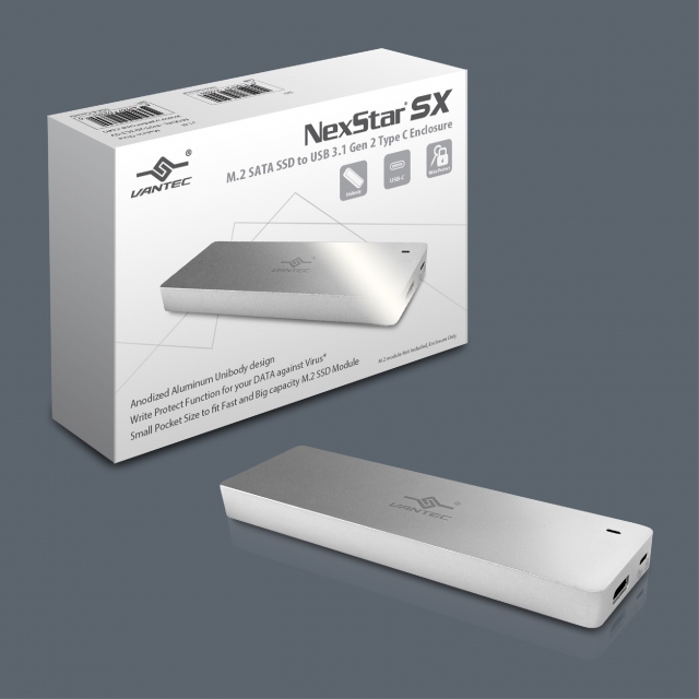 凡達克NexStar SX M.2 SATA SSD to USB 3.1 Gen 2 Type C 外接盒(NST-203C3-SV)