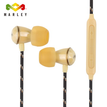 Marley Nesta-3BM 3鍵式入耳式耳機麥克風-淺金黃(EM-FE033-GD)