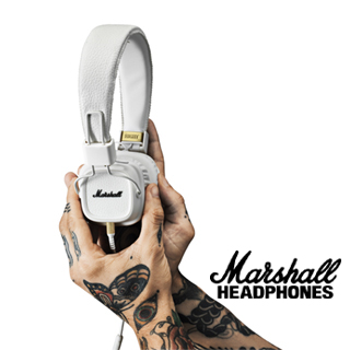 英國 Marshall Major II 耳罩式麥克風耳機(羽翼白)
