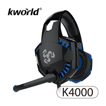 廣寰 Kworld 玩家級電競耳麥 K4000-BR-黑紅