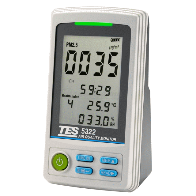 泰仕 TES-5322 PM2.5空氣品質監測計 USB介面《監測環境的PM2.5濃度》