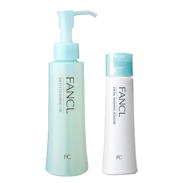 【日本FANCL 芳珂】淨化卸妝油120ml + 淨膚柔滑潔顏粉50g