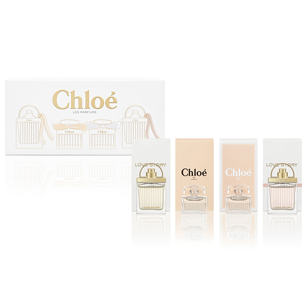 《CHLOE克羅埃》愛情故事玫瑰小香禮盒四入組 (5ml*2+7.5ml*2)