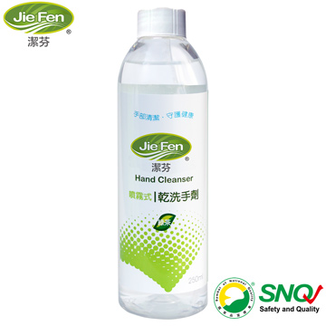 【Jie Fen潔芬】噴霧式乾洗手劑 填充瓶250ml(綠茶)