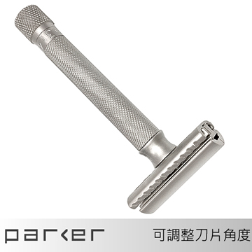 美國 Parker 可調式安全刮鬍刀 霧銀款