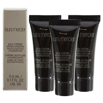 【Laura Mercier 蘿拉蜜思】迷你絲緞光粉底液 5ml #Cream Ivory 超值3入組
