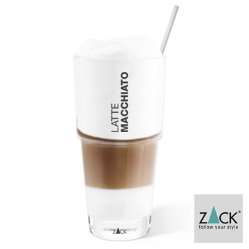 《歐型精品館》德國 ZACK- 拿鐵摩卡咖啡杯+匙 18-10(316)不鏽鋼