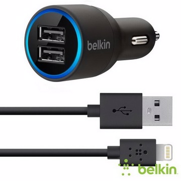 Belkin 雙usb 車充 Lightning 轉接線iphone 5 Ipad Mini Pchome 24h購物