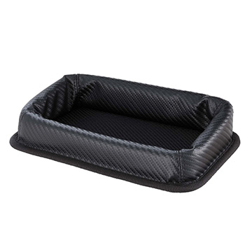車之嚴選 cars_go 汽車用品【Fizz-1029】日本 NAPOLEX CARBON碳纖紋 儀表板多功能置物盒 收納盒