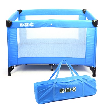 EMC 輕巧型遊戲床(藍色)